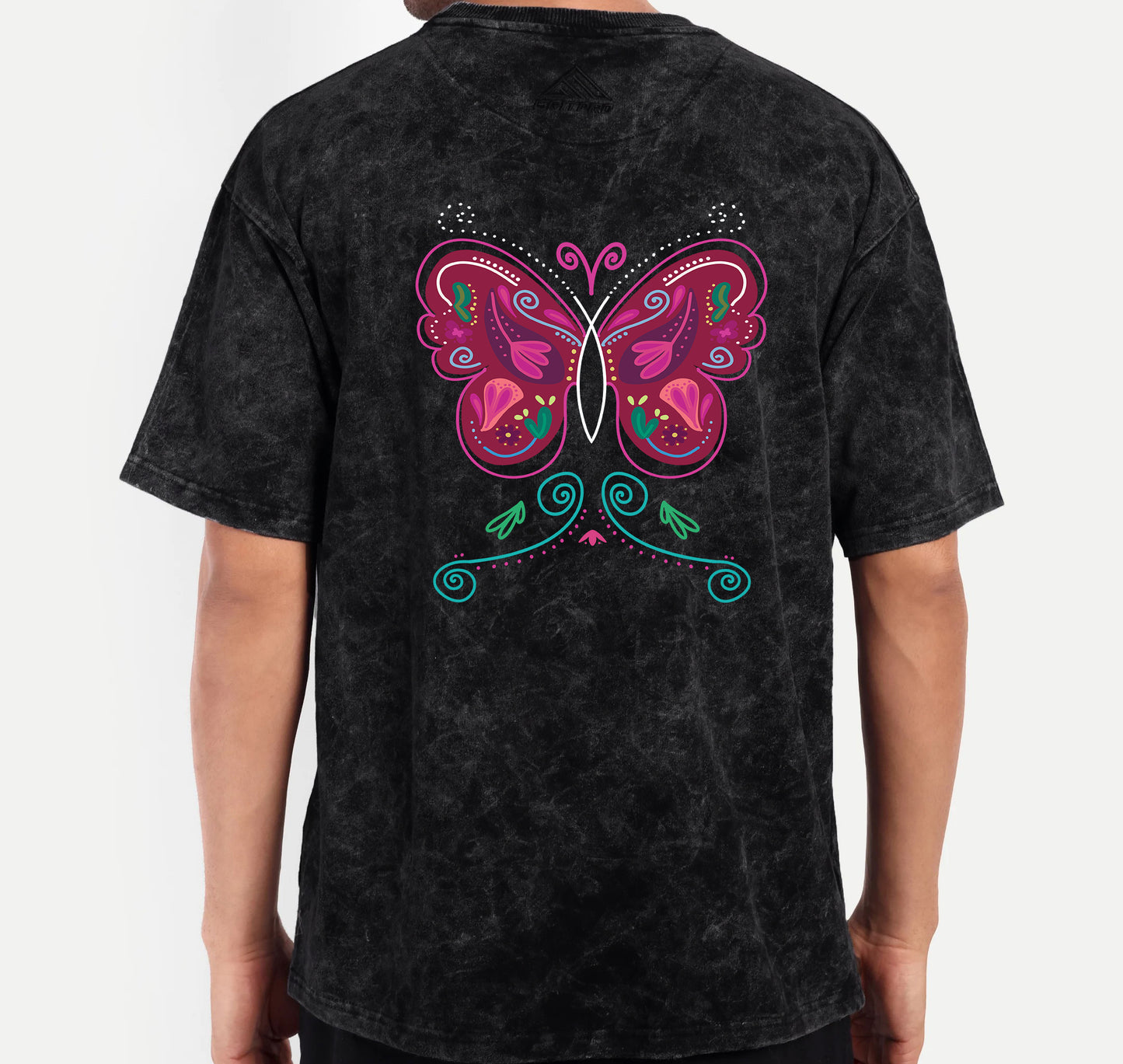 T-Shirt Washed Butterfly  - SW