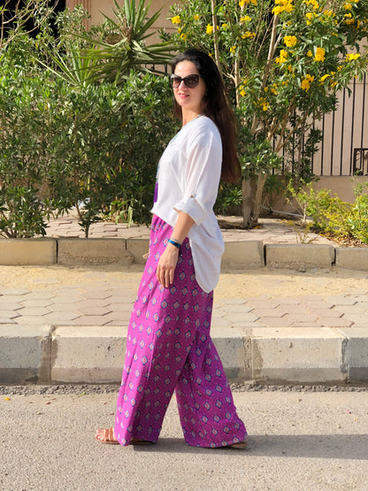 Wide Purple Pants - SW