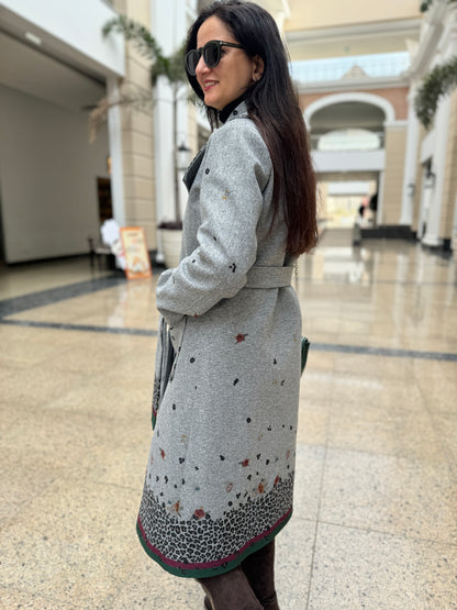 Leopard Wool Coat - SW