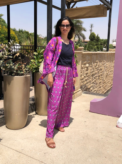 Purple Pattern Kimono - SW