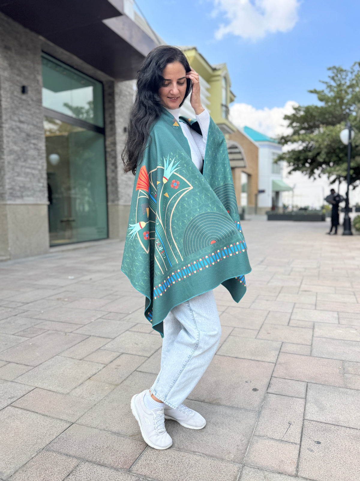 Pharaonic Green Shawl - SW