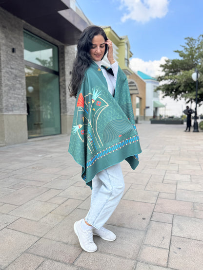 Pharaonic Green Shawl - SW