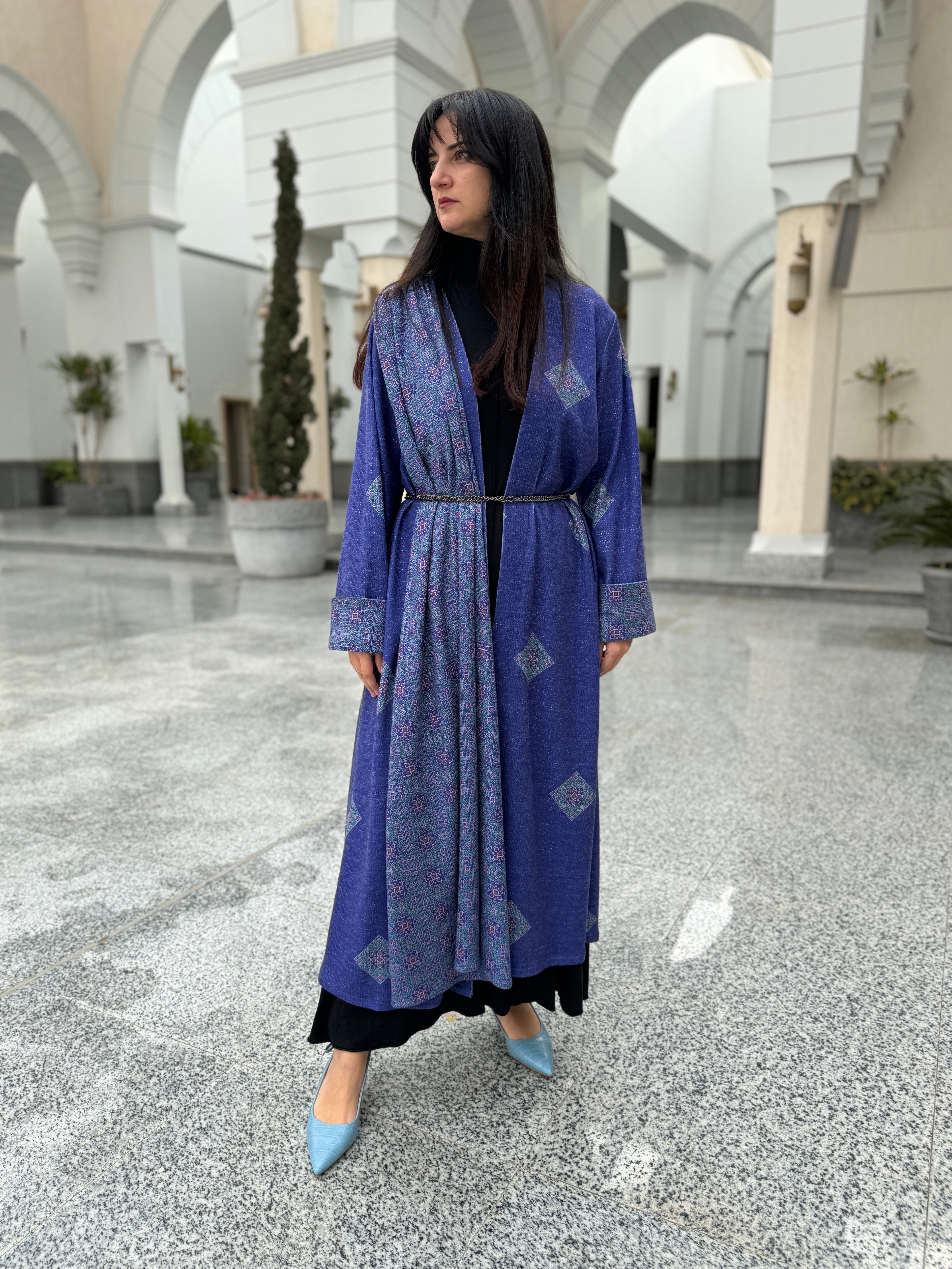 Indigo Elegance Abaya - SW