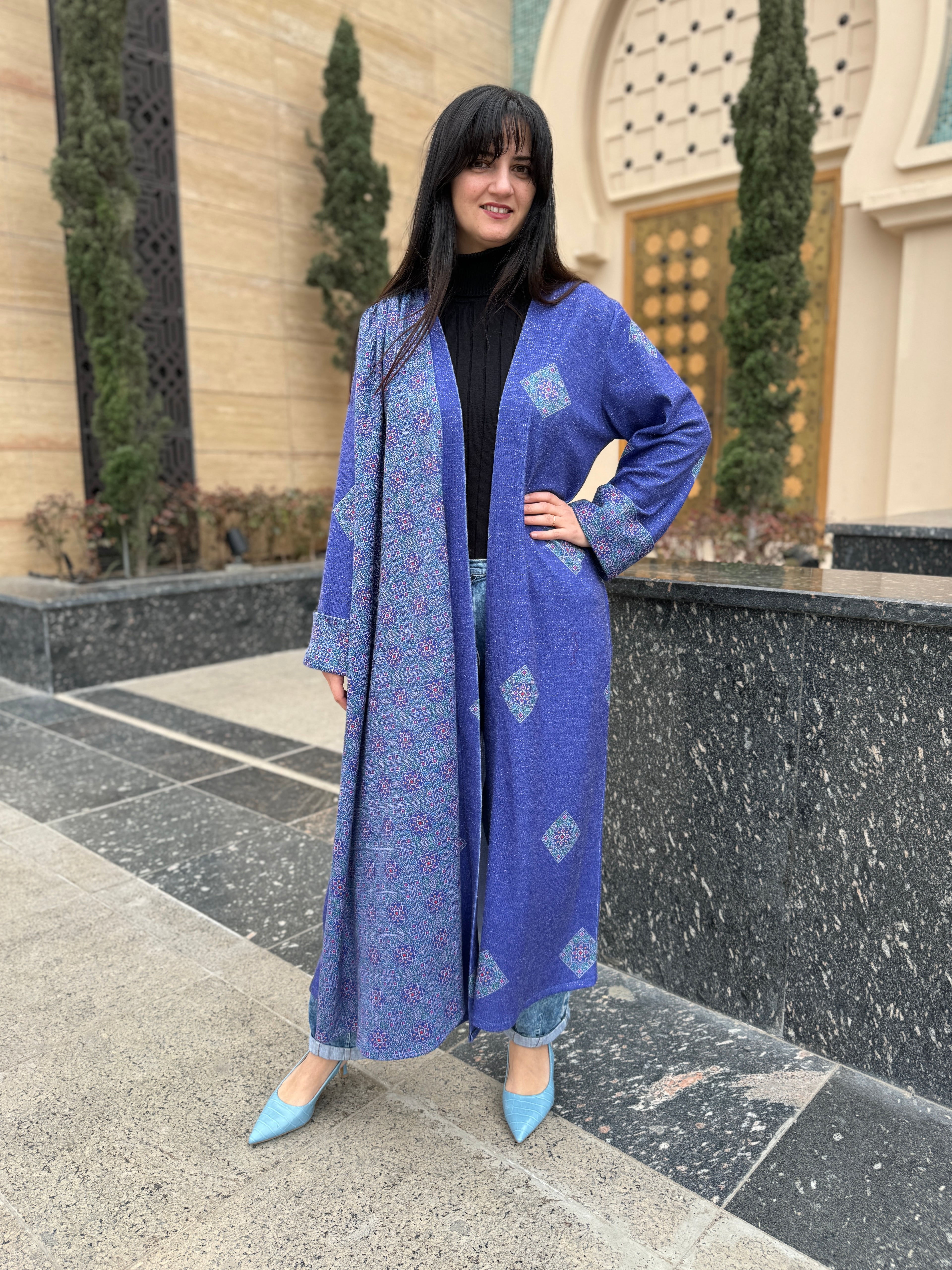 Indigo Elegance Abaya - SW