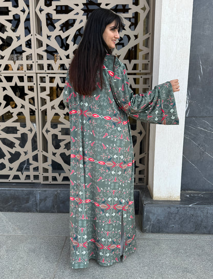 Olive Mystic Velvet Kimono - SW