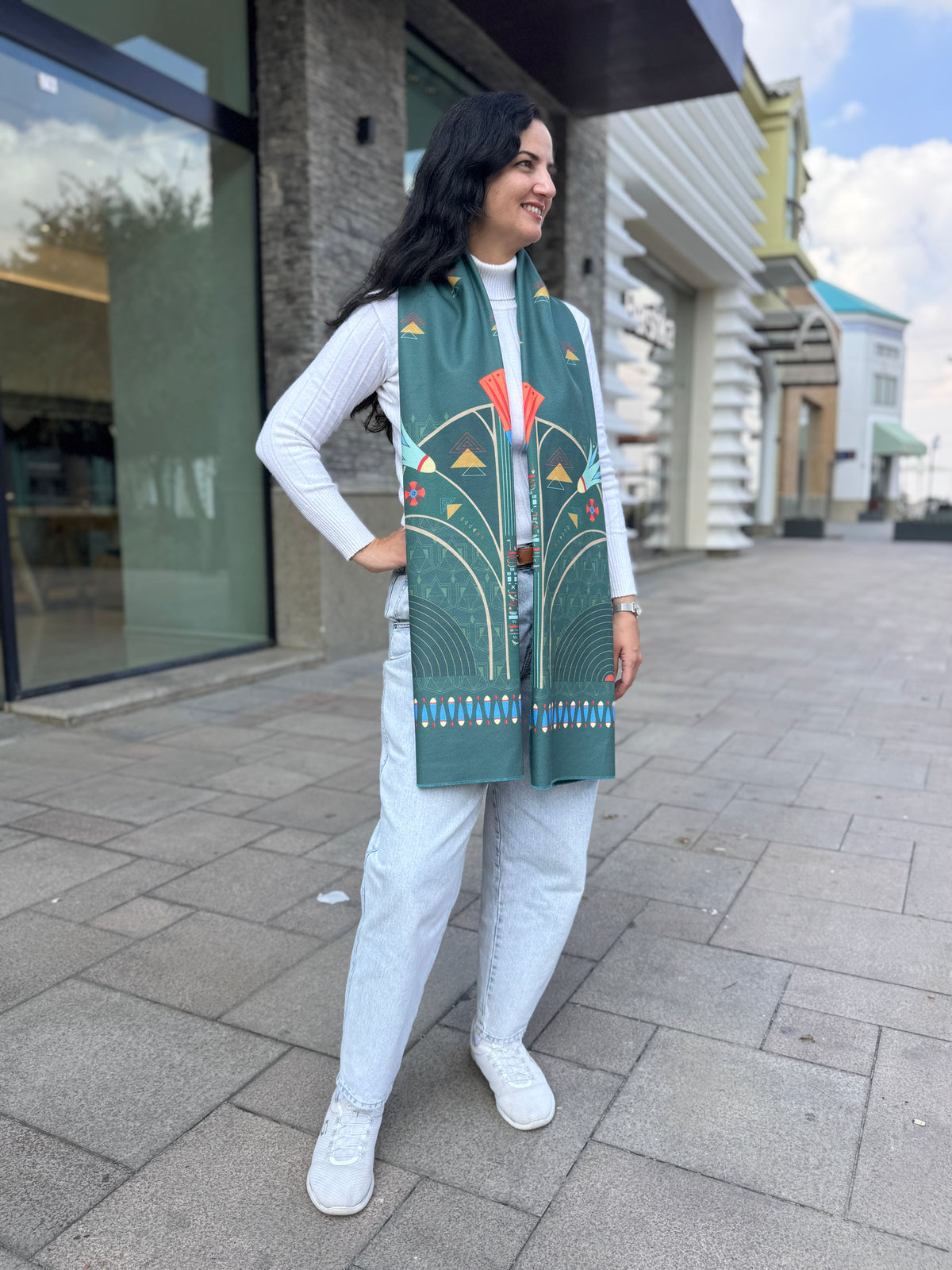 Pharaonic Green Shawl - SW