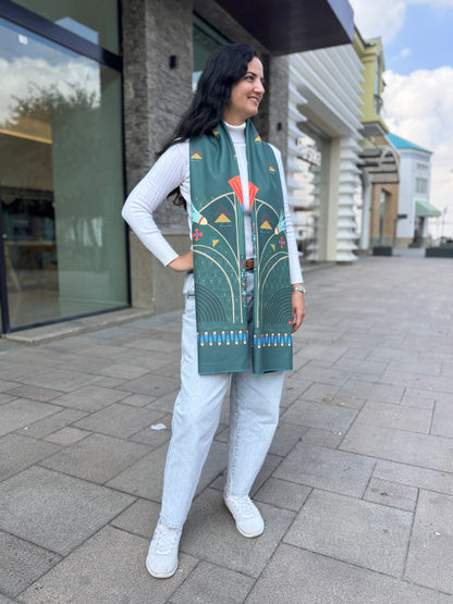 Pharaonic Green Shawl - SW