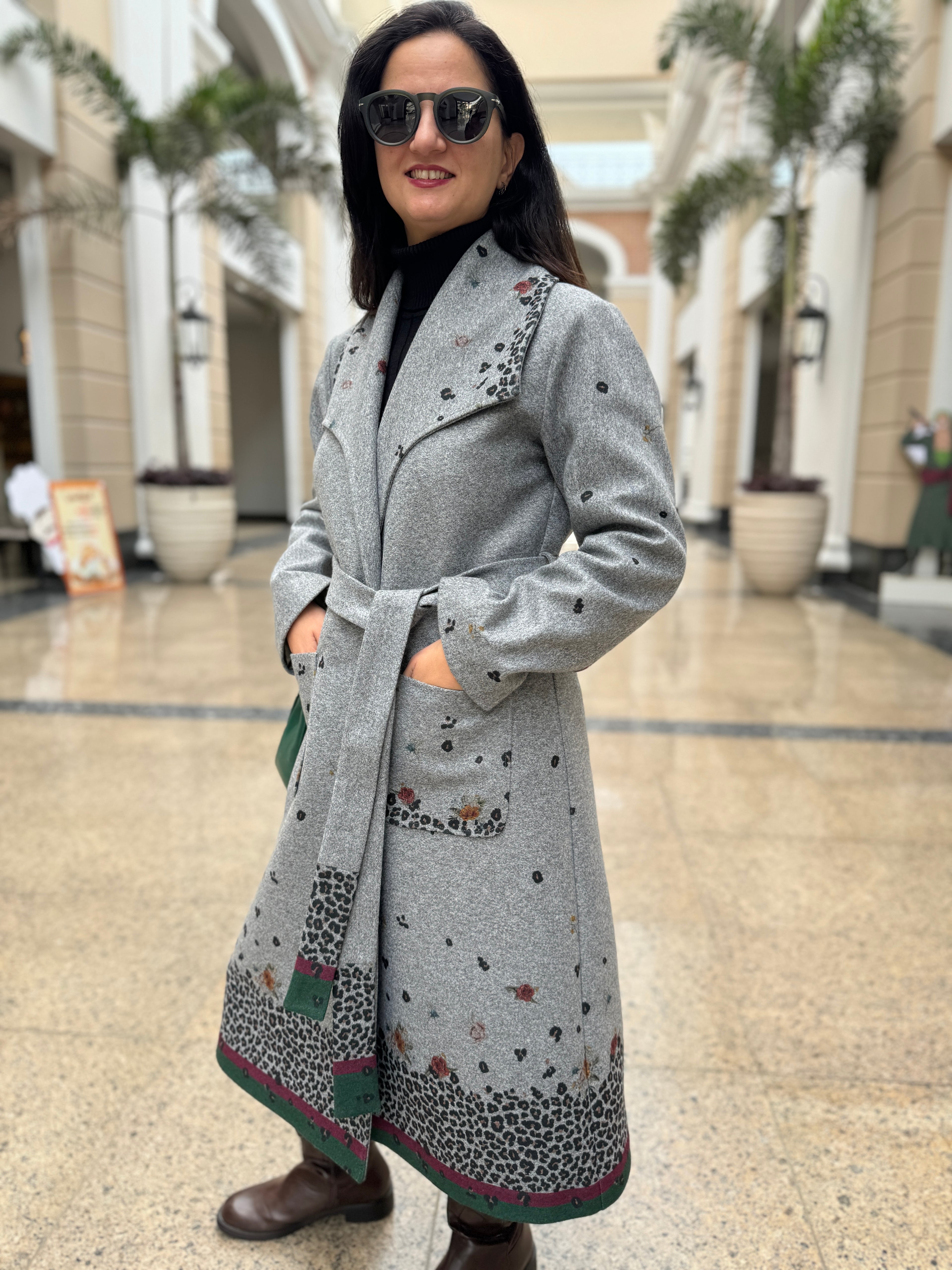 Leopard Wool Coat - SW