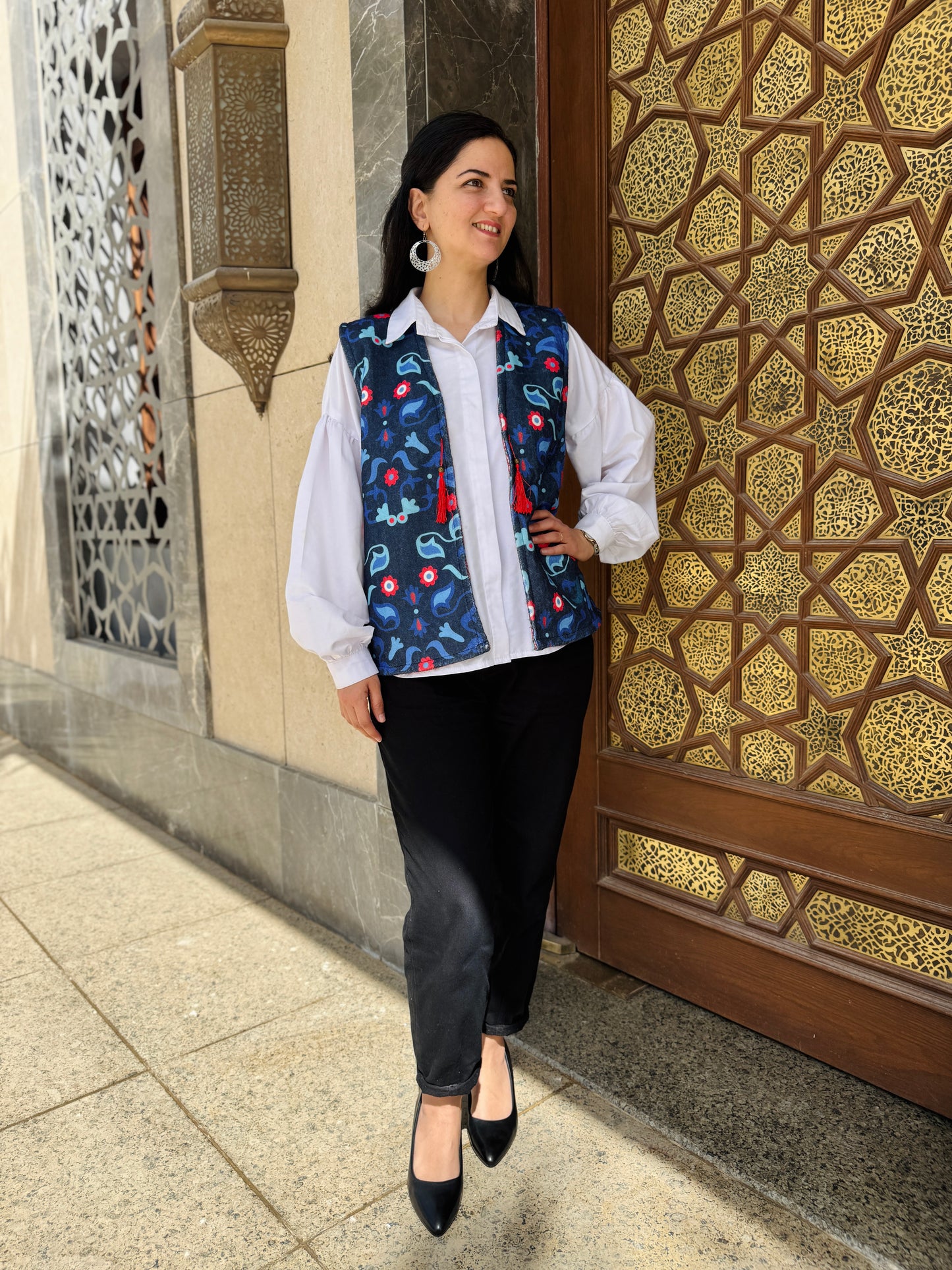 Indigo Mosaic Vest - SW