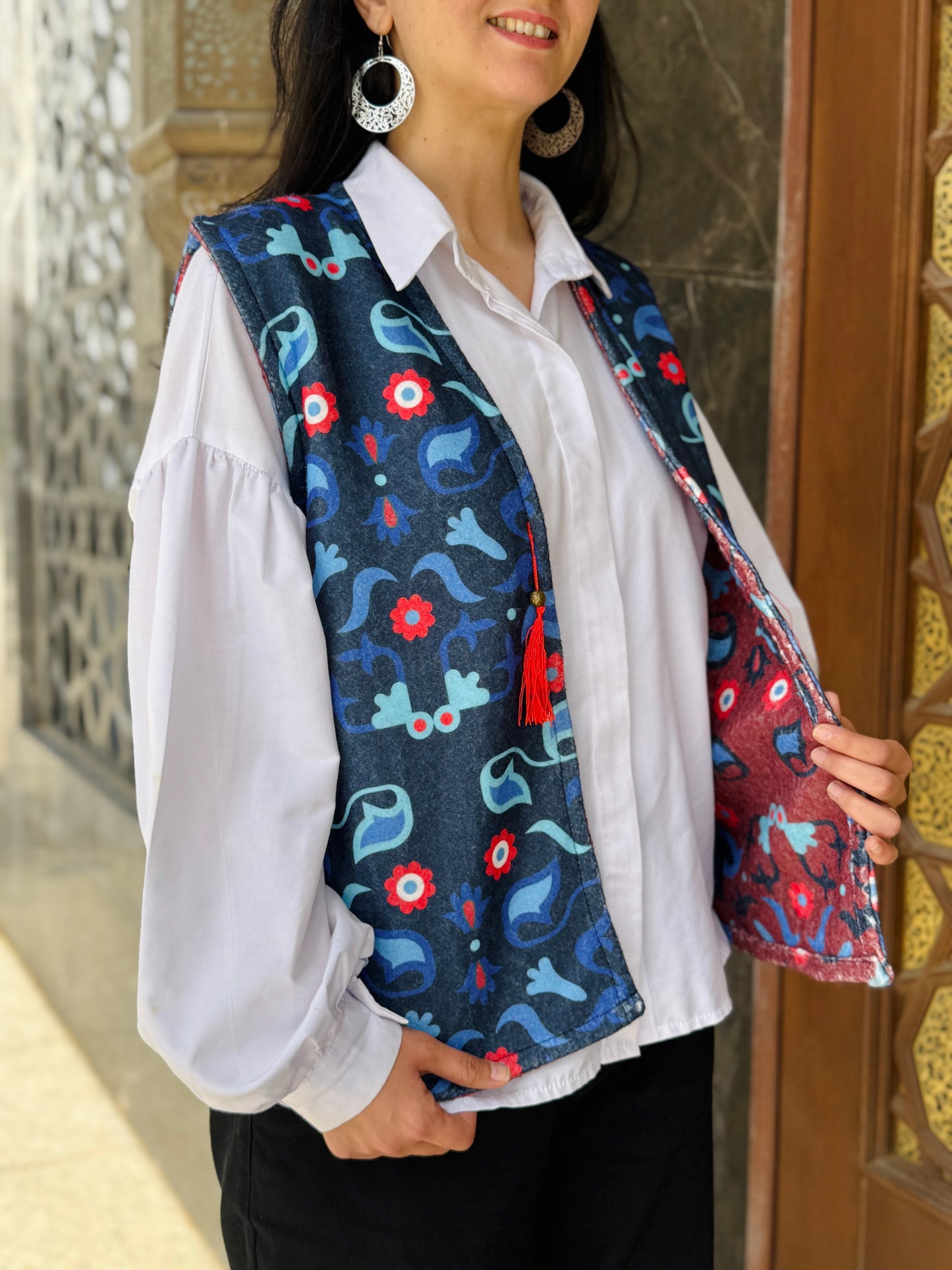 Indigo Mosaic Vest - SW