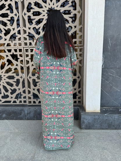Olive Mystic Velvet Kimono - SW