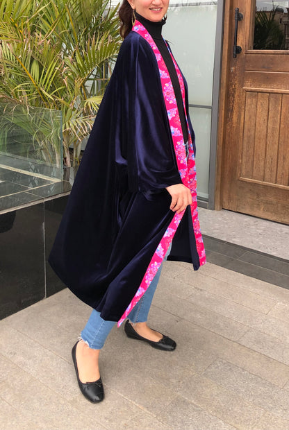 Blue velvet Kimono - SW