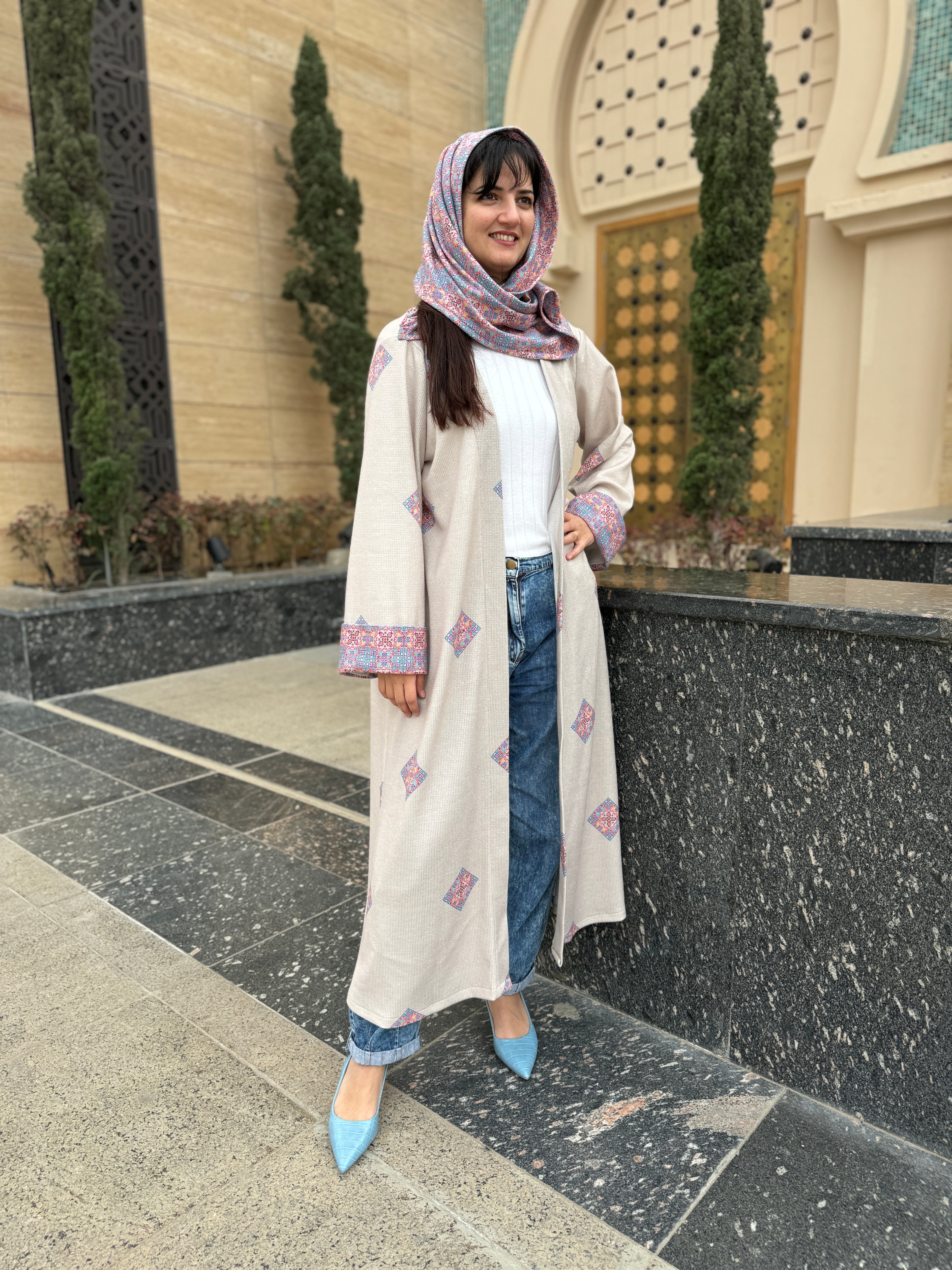 Beige Elegance Abaya - SW
