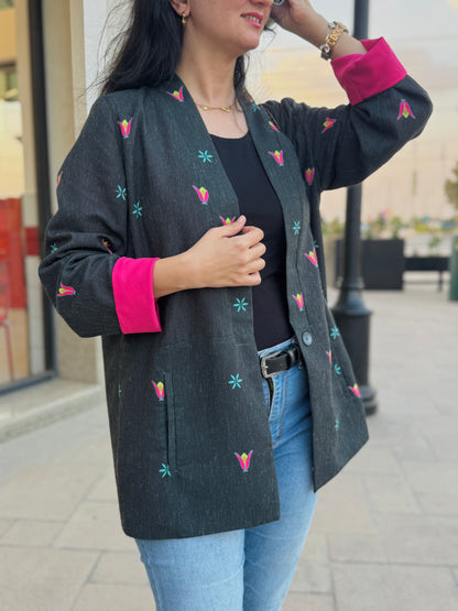 Dark Petal Blazer