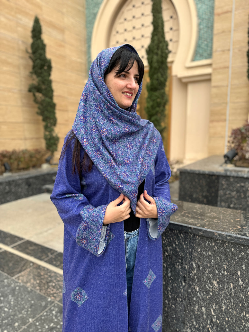 Indigo Elegance Abaya - SW