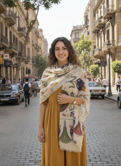 Pharaonic pattern Scarf - SW