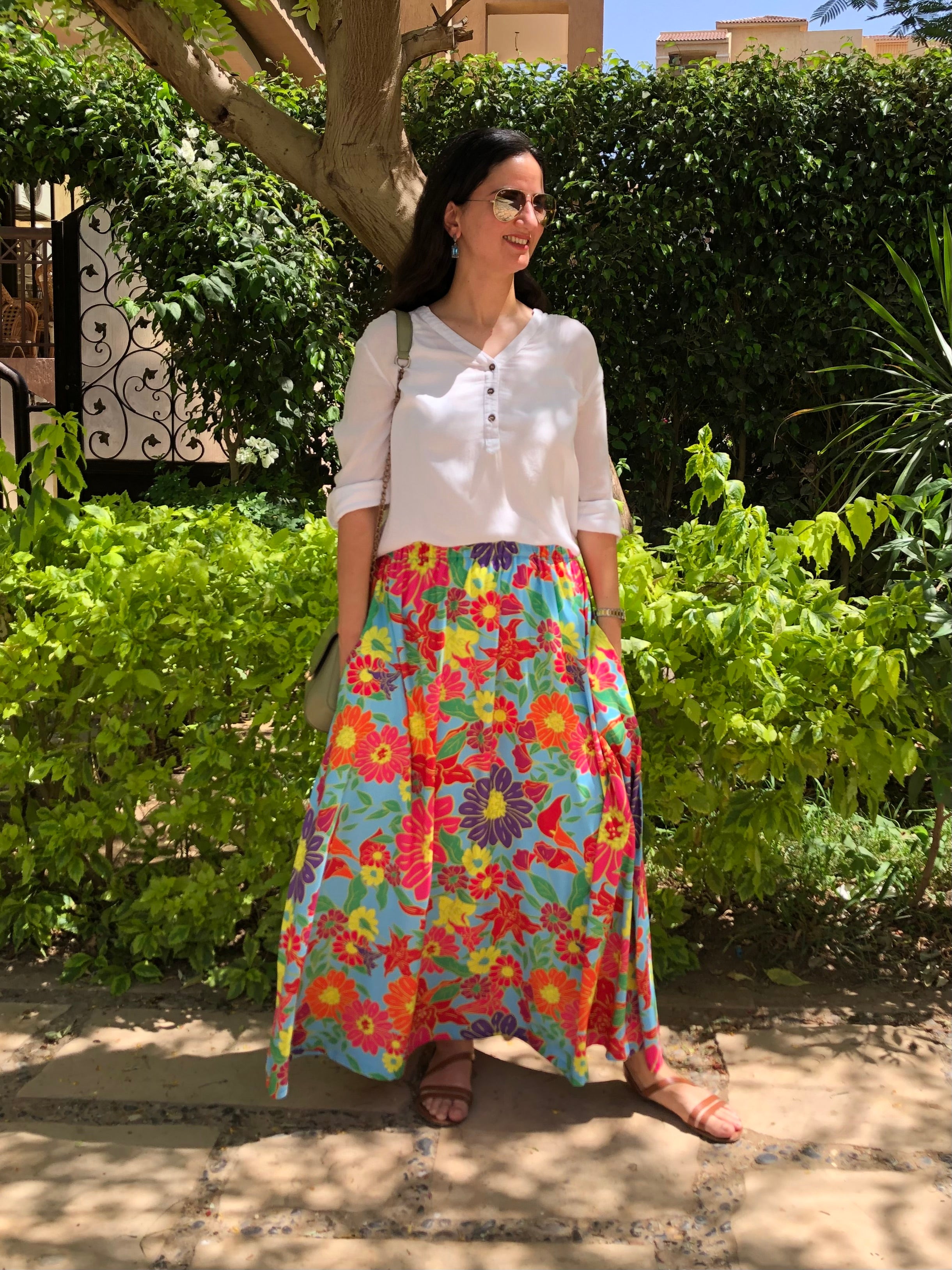 Floral Colorful Skirt - SW
