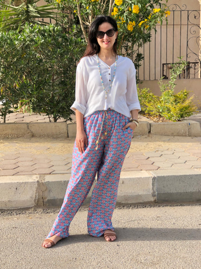 Wide Turquoise Pants - SW