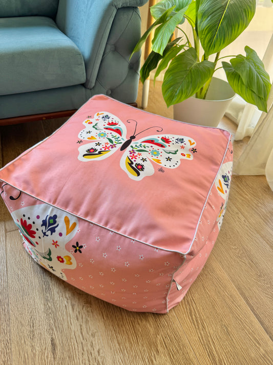 Pouffe Cover 15270 Butterfly