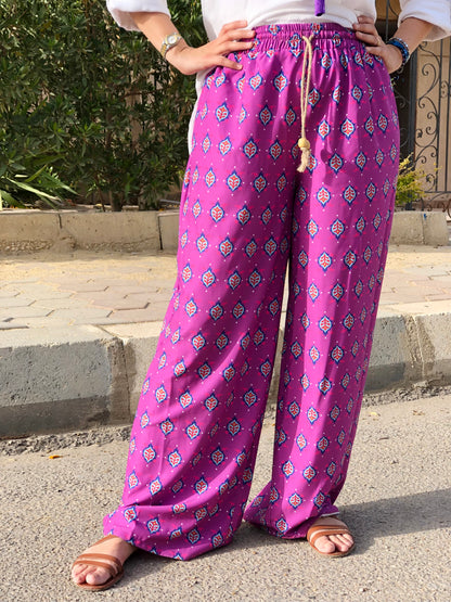 Wide Purple Pants - SW