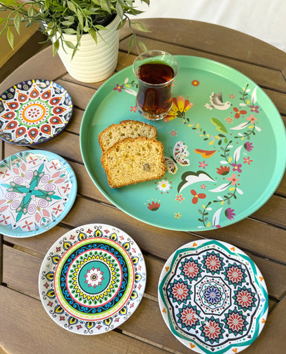 Bundle of 1 Big plate + 4 small plates (B)