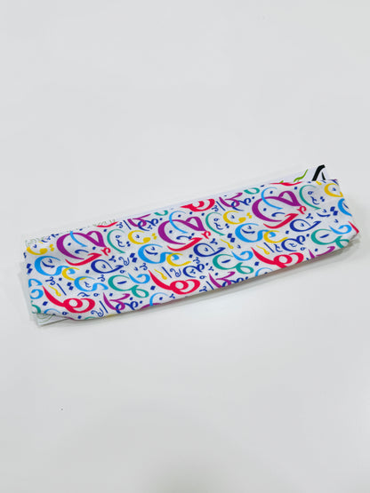 Headband - Arabic letters White
