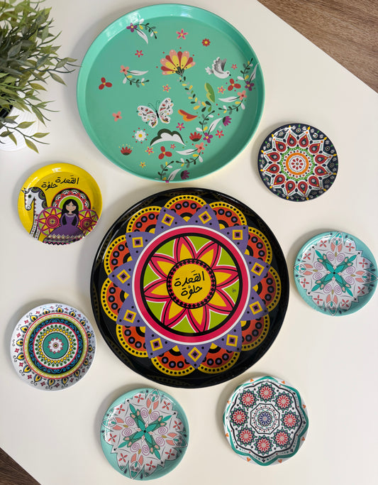 Bundle of 2 Big plates + 6 small plates