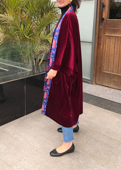 Red velvet Kimono - SW