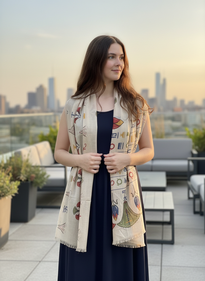 Pharaonic pattern Scarf - SW