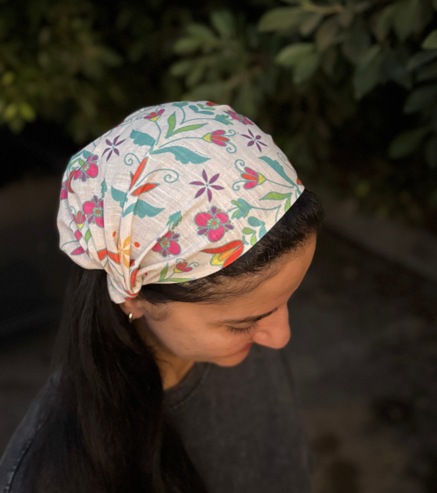 Headband - Off-White Nubian Flora - A