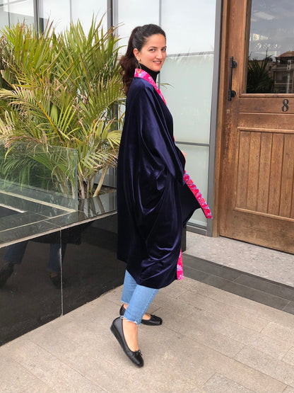 Blue velvet Kimono - SW