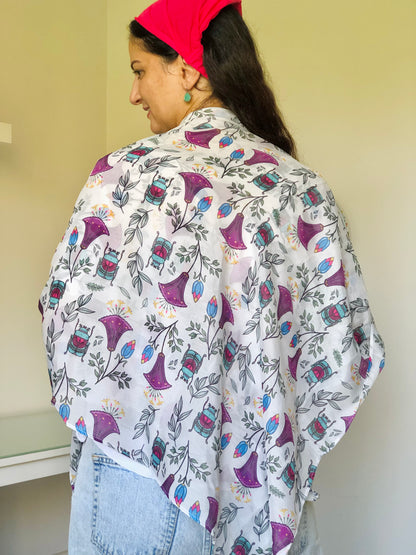 Egyptian beetle Scarf - SW