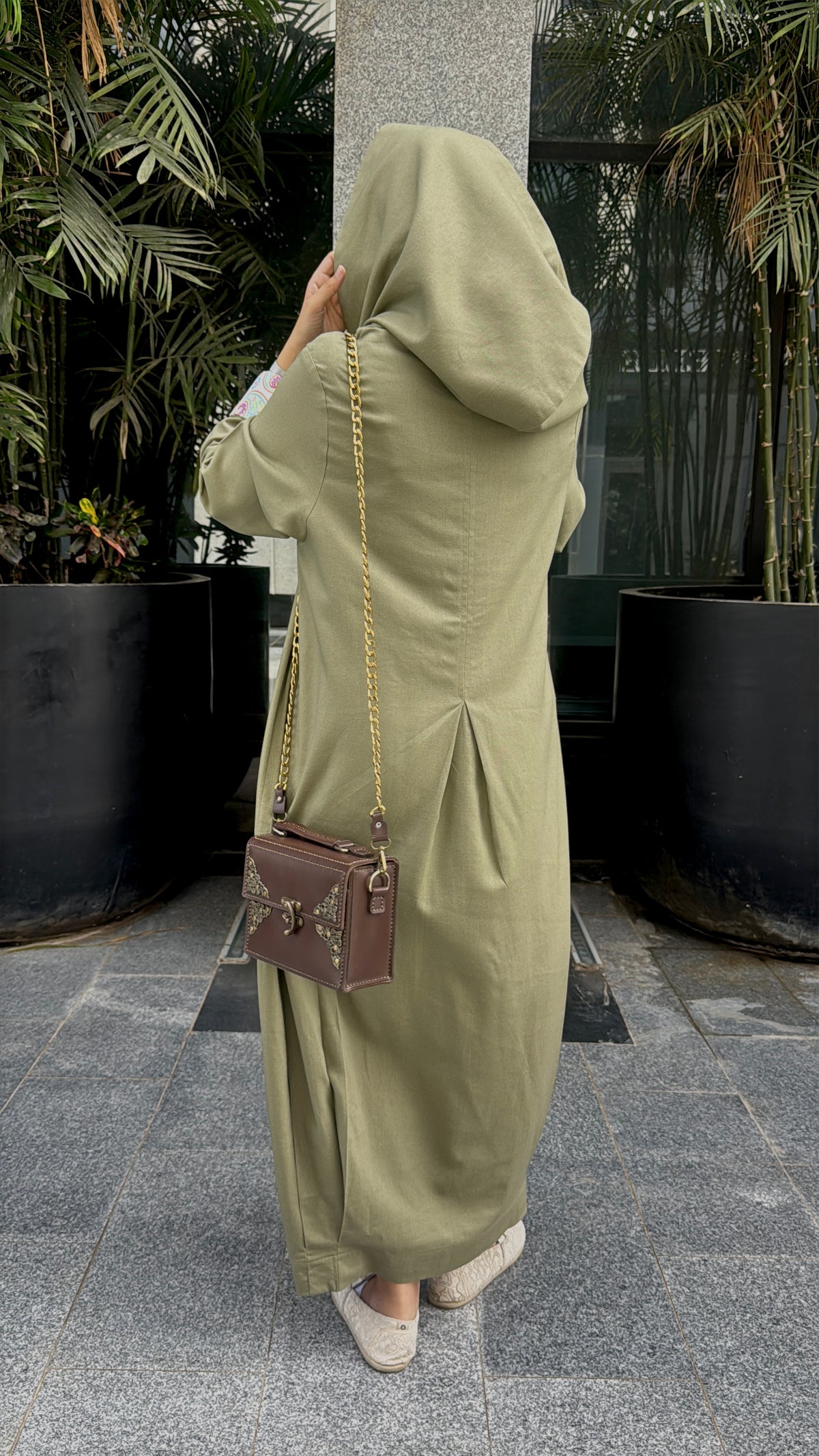 Olive Hooded Dress - SW