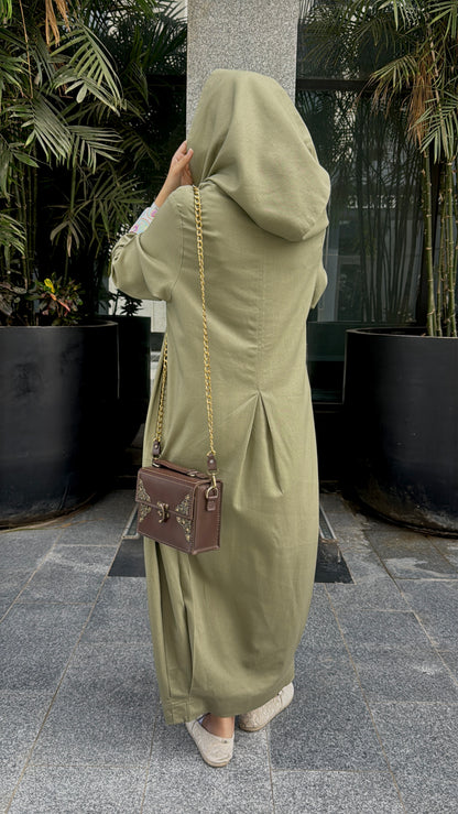 Olive Hooded Dress - SW