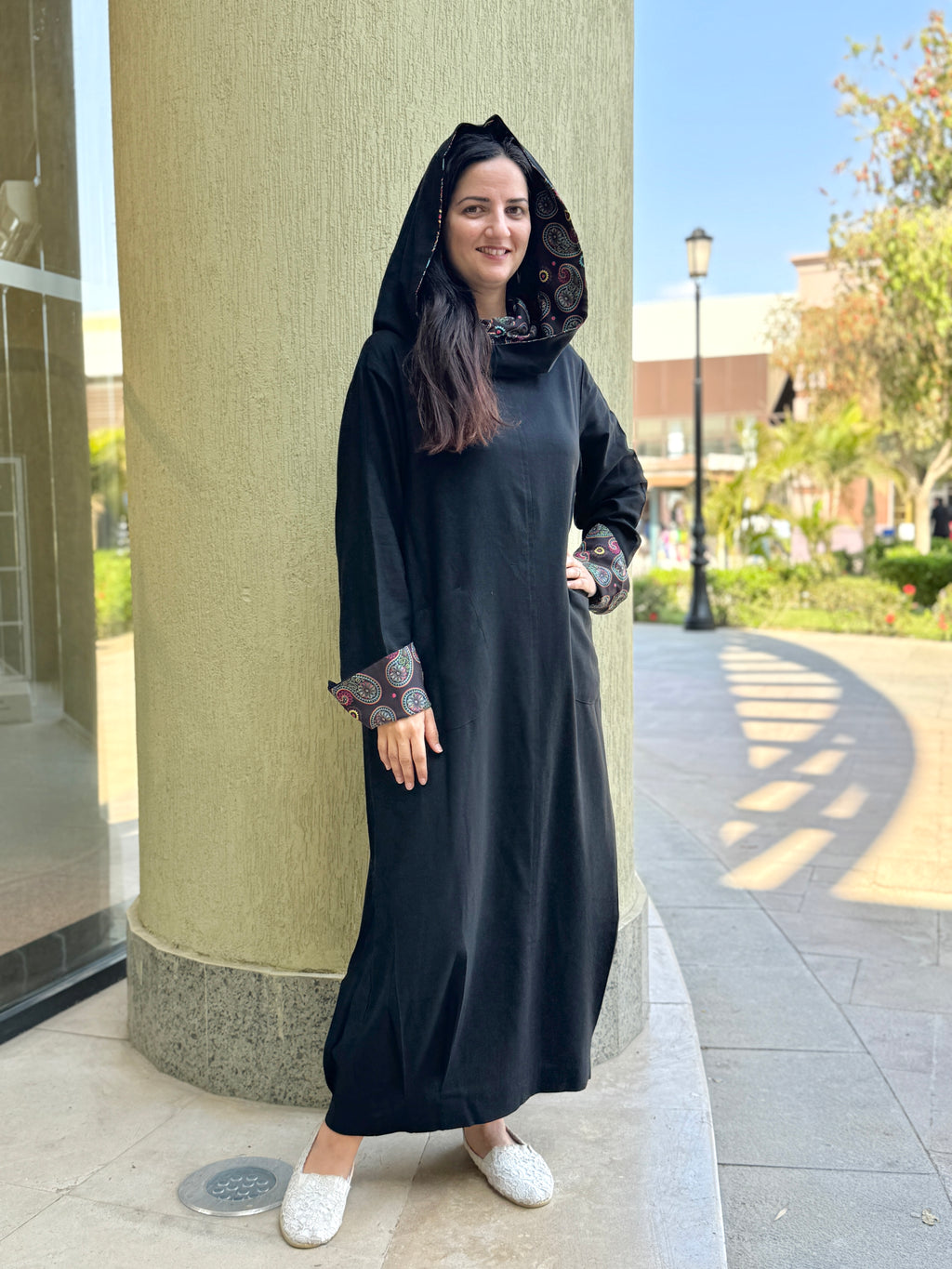 Black Hooded Dress - SW