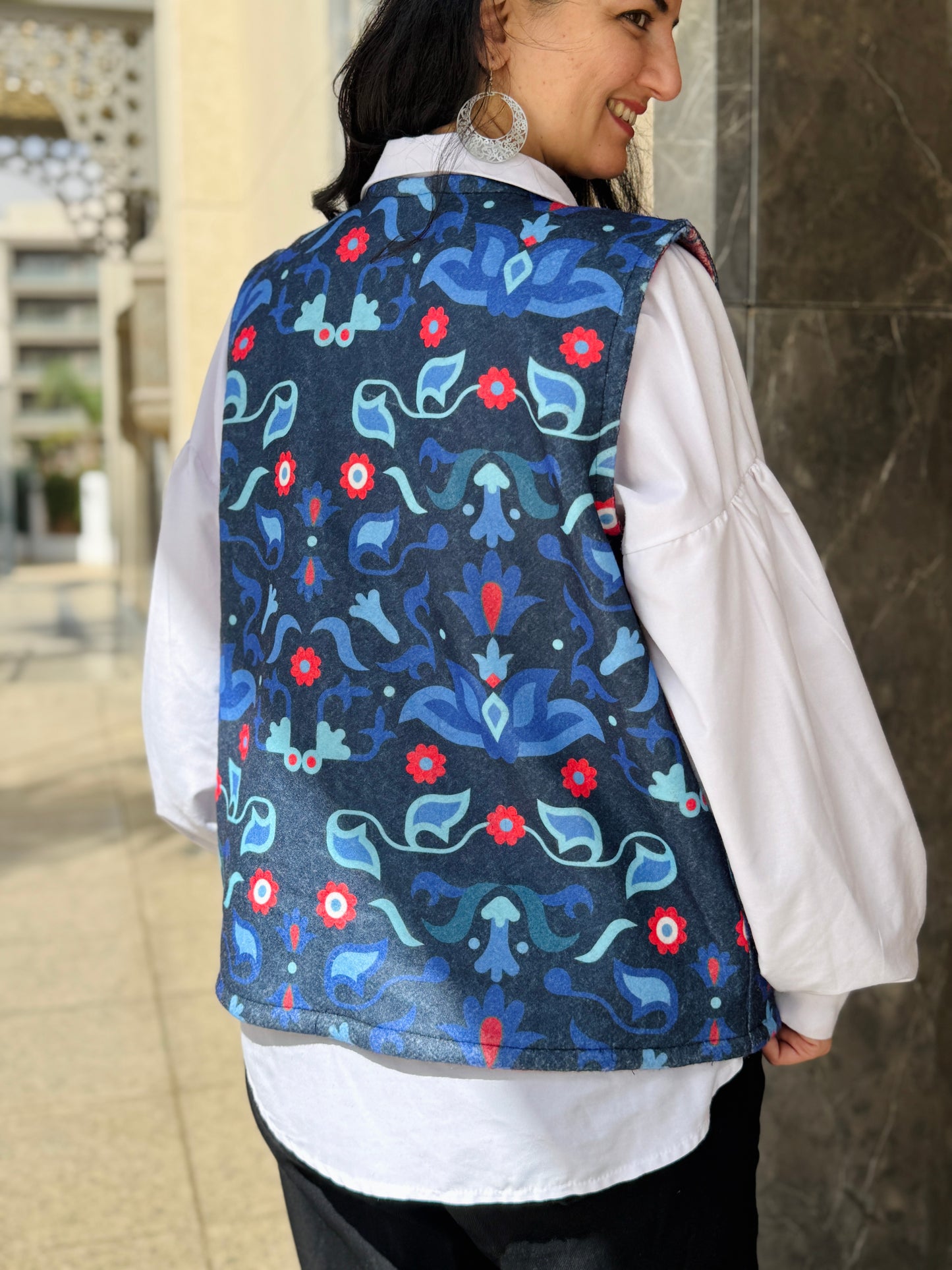 Indigo Mosaic Vest - SW