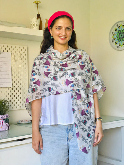 Egyptian beetle Scarf - SW