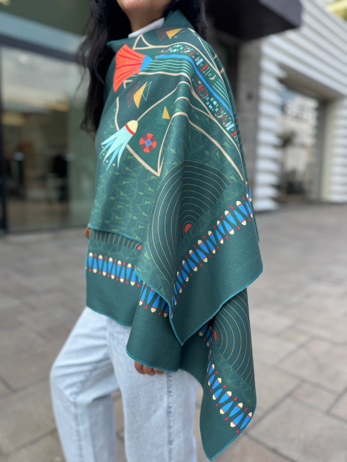 Pharaonic Green Shawl - SW