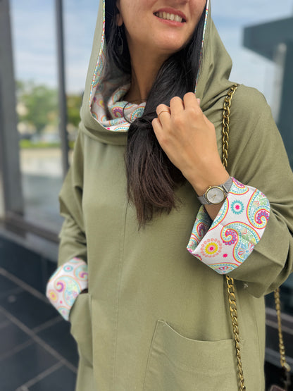 Olive Hooded Dress - SW