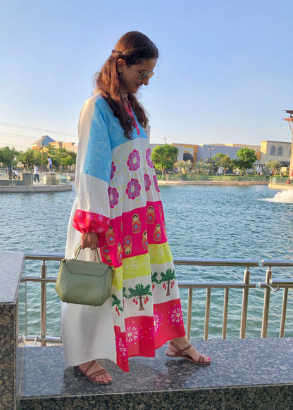 Colourful Linen Dress - SW