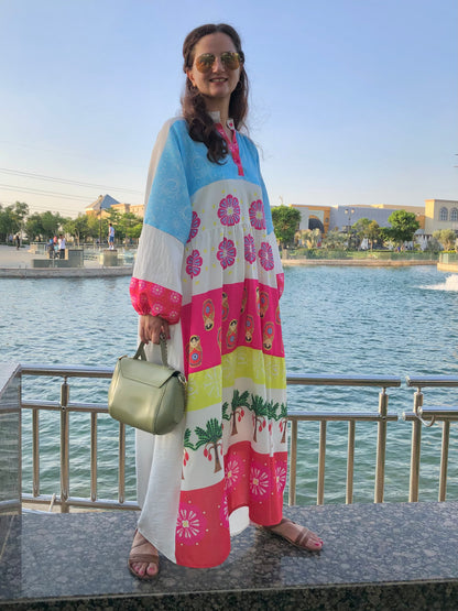 Colourful Linen Dress - SW