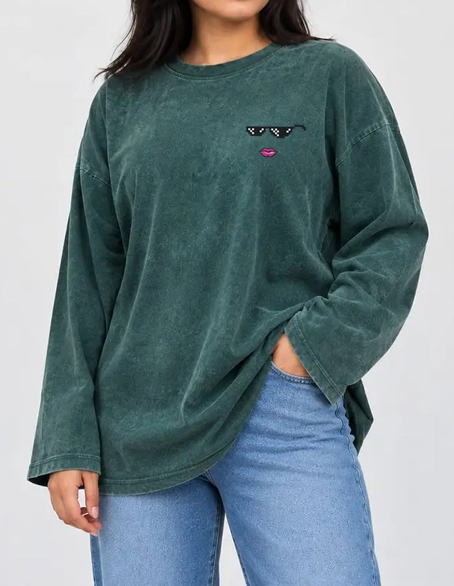 Long Sleeve Washed Ana Hora - SW