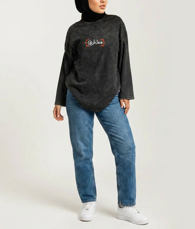 Long Sleeve Washed Maleash - SW