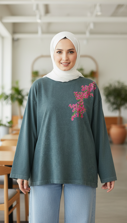 Long Sleeve Washed Shababek - SW