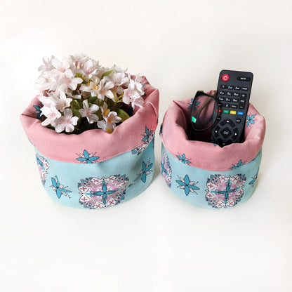 Set of 2 Fabric-Boxes 15274
