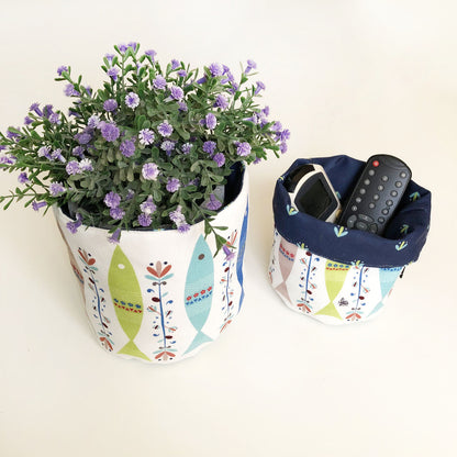 Set of 2 Fabric-Boxes 15273